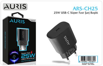 Auris CH25 25W (Sams.) Usb-C Başlık